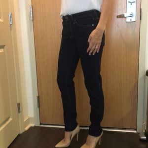 AG Mid-Rise Cigarette Denim